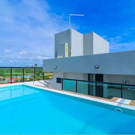 Lindo Flat, Piscina com VISTA PARA O MAR!-2